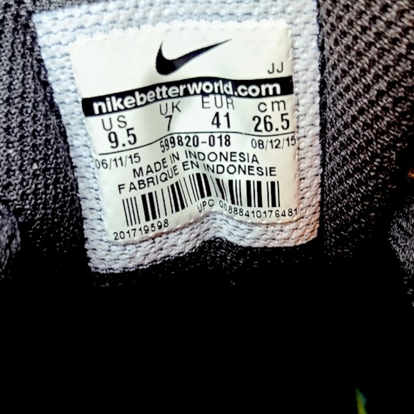 Nike AirMax 1, Black + Red "Sail" with Gum Sole Size 9.5 - Picture 8 of 12